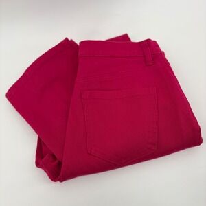 Gloria Vanderbilt‎ Amanda Womens Bright Pink Straight Leg Pants Size 
8